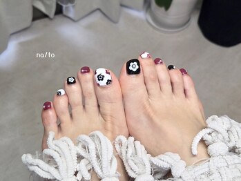 リカルメナートゥ 薬院(re:calmer na/to)の写真/豊富なアートで指先を彩る♪フットネイルもオススメ！フットケア、巻き爪ケアもお任せください◎[薬院]