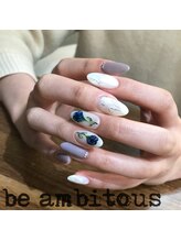 ネイルサロンアンドスクール ビーアンビシャス(be ambitious)/ニュアンス系アート☆