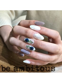 ネイルサロンアンドスクール ビーアンビシャス(be ambitious)/ニュアンス系アート☆