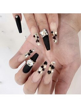 大人バレンタイン♪ハートネイル