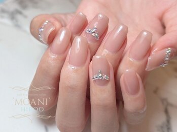 ビジューワンカラーネイル