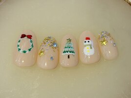 クリスマスネイル