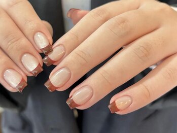 アイネイルズ 渋谷店(I nails)/【Karin.m】マグネットフレンチ