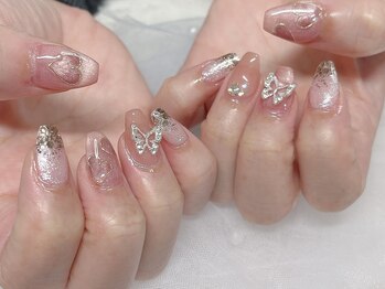 定額コース ¥7,980+蝶々パーツ