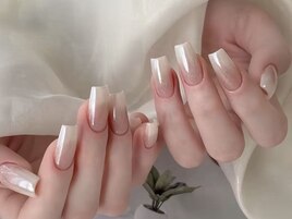 ダブルカラー＊ミラーネイル