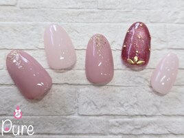 大人可愛い定額ネイル￥7800