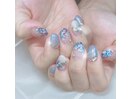 紫陽花ネイル