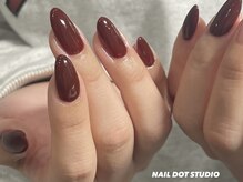 ネイルドットスタジオ 堺筋本町(NAIL DOT STUDIO)/ボルドーワンカラー