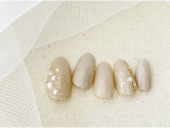 リベレ 福島店(LIBELLE)/パール/シアーベージュ/美肌nail