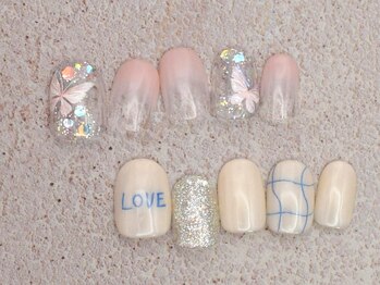 ネイルサロンプリッシュ 横浜店(prish)の写真/【ショートネイルがより映える】最旬ネイルが低価格で♪嬉しいプチプラサロン★