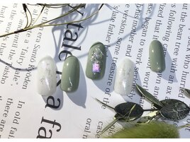 ピスタチオカラーネイル