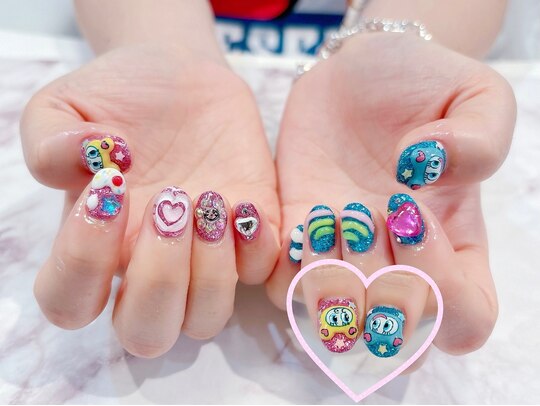 平成キャラネイル #3dネイル：PG009974535｜ラルネイル 大宮(Lull  