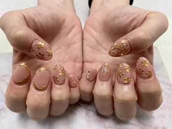 ネイル サロン ヴェレッド(Nail Salon VERED)/ゴールドフラワーアート