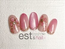 エストラッシュアンドネイル 銀座店(est lash&nail)/サクラマグネットネイル