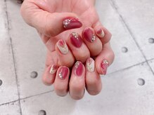 ネイル ビューティーマジック 葛西本店/マグネットフラワーネイル