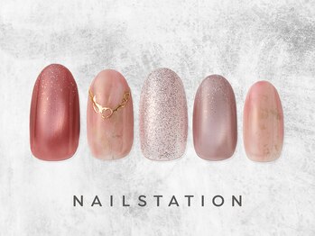 ネイルステーション ルミネ新宿1店(NAIL STATION)/ピンクニュアンス/パラジェル