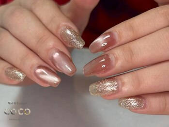 ココ 大阪梅田店(coco produce by Lire)/【Nail】マグネット×ラメ