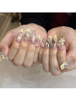 ラビィ 名古屋栄店(Raviy)の写真/トレンドのアート10本やり放題で、指先を彩る理想の指先を叶えましょう☆