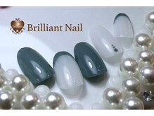 ブリリアント/春に向けた緑ネイル♪