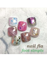 ネイルフィア(Nail Fia)/フット定額　シンプルコース