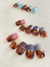 エス(S)/べっ甲/スキニーフレンチ