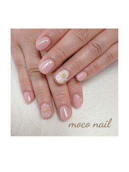 モコネイル(moco nail)/☆ワンカラー2本アート☆
