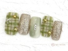 ネイルメゾン 池袋店(NAIL MAISON)/チェックネイル￥10550