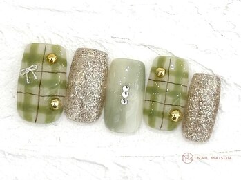 ネイルメゾン 池袋店(NAIL MAISON)/チェックネイル￥10550