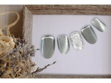 FASTNAIL松戸駅西口店【パラジェル/ジェルネイル専門/定額/マグネット/フットネイル】/シアー　大理石　【10977】