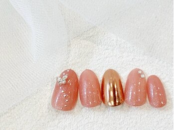 バタフライネイル/ミラーネイル