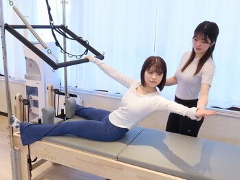 ラ ピラティス 上野店(La pilates)の写真/《整体×ピラティスで細くてしなやかなカラダに》パーソナルなので1人1人に合わせたメニューをご用意◎