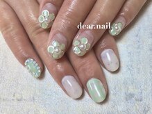 ディアネイル(dear.nail)/パール／お花／チェック