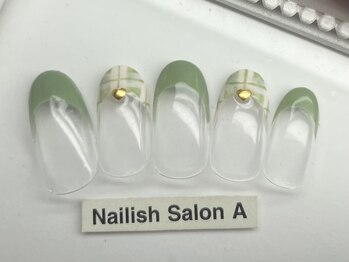 ネイリッシュサロン エー(Nailish Salon A)/チェックフレンチ