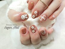 シュガーネイル(sugar nail)/ミッフィーちゃんネイル