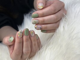 押し花ネイル