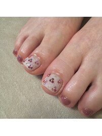 【フット】お花ホログラム