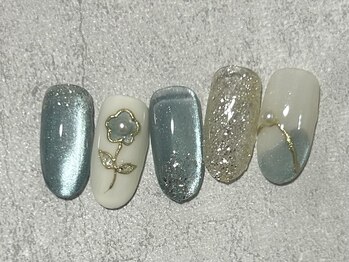 ひまりネイル(ひまりnail)/マグネットフラワーアート