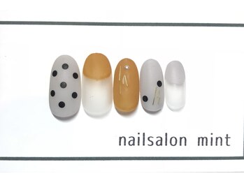 ネイルアンドアイ ミント(nail＆eye mint)/マットドットネイル