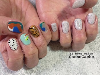 カシュカシュ(Cache Cache)/砂ジェルと個性派ネイル