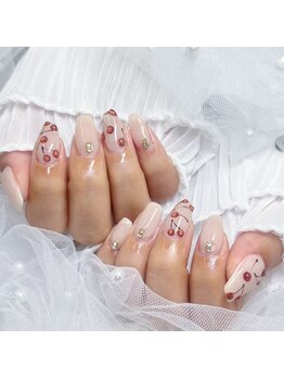 ピョルネイル 流山おおたかの森(Byeol Nail)/#さくらんぼ#アートネイル