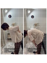 ナオル整体 広島福山院(NAORU整体)/腰痛/前屈の痛み→Before/After