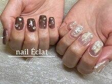 ネイルエクラ(nail Eclat)/アシメニュアンス