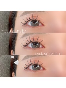 ワイズビューティー 高槻店(y's beauty)/フラットラッシュ120本