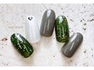 ワンポイントハートネイル