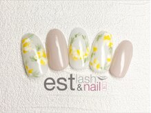 エストラッシュアンドネイル 銀座店(est lash&nail)/ミモザネイル