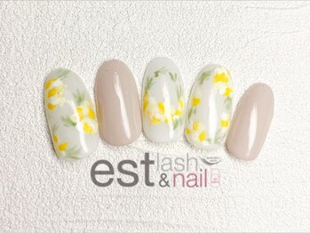 エストラッシュアンドネイル 銀座店(est lash&nail)/ミモザネイル