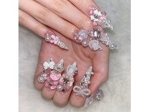 ティアラネイル(TIARA NAIL)の雰囲気（カラー・ラメ何色使っても追加料金なし♪（特大パーツ別））