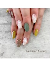 ネイルサロン クール(Nailsalon Coeur)/大理石ネイル