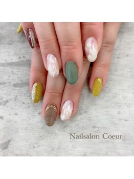 ネイルサロン クール(Nailsalon Coeur)/大理石ネイル