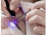 《新型LEDエクステ》【デザインキープダブルラッシュ120本】
